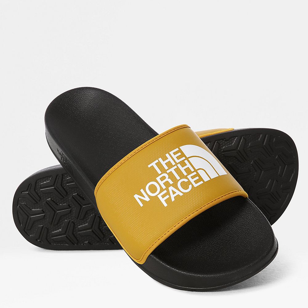 The North Face Slide Mens Australia - The North Face Base Camp Iii Yellow / Black (TAZ-951837)